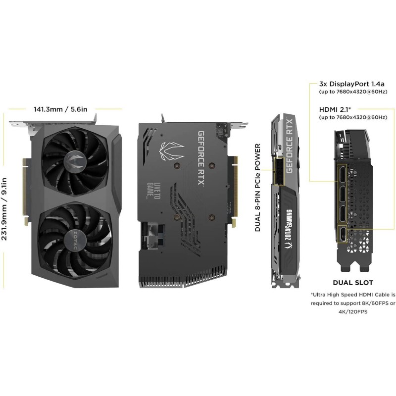 ZOTAC GAMING GeForce RTX 3060 Twin Edge OC ZOTAC GAMING GeForce RTX 3060 Twin Edge OC