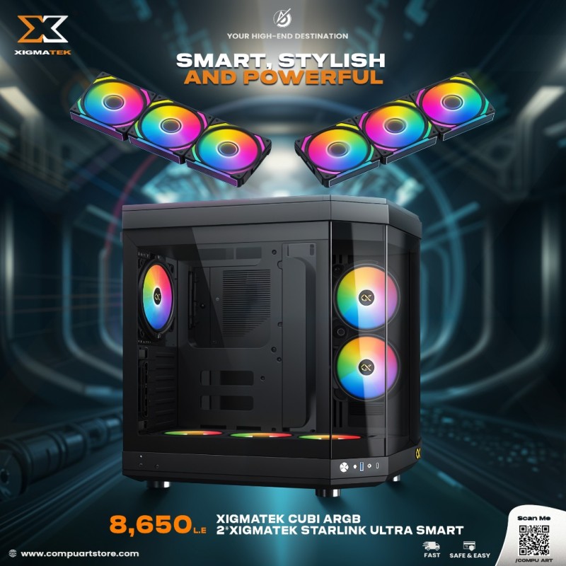 Xigmatek Cubi Argb & Starlink Ultra 2 packs Xigmatek Cubi Argb & Starlink Ultra 2 packs