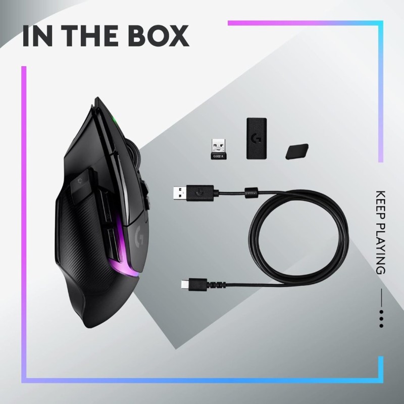 Logitech G502 X Plus Black Wireless Gaming Mouse Logitech G502 X Plus Black Wireless Gaming Mouse