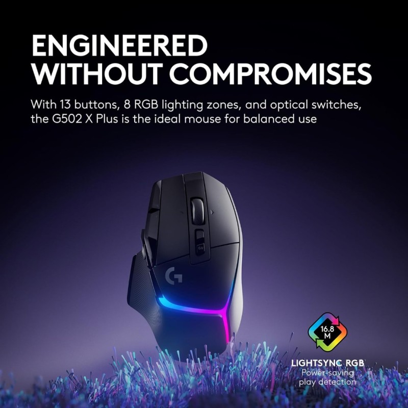Logitech G502 X Plus Black Wireless Gaming Mouse Logitech G502 X Plus Black Wireless Gaming Mouse