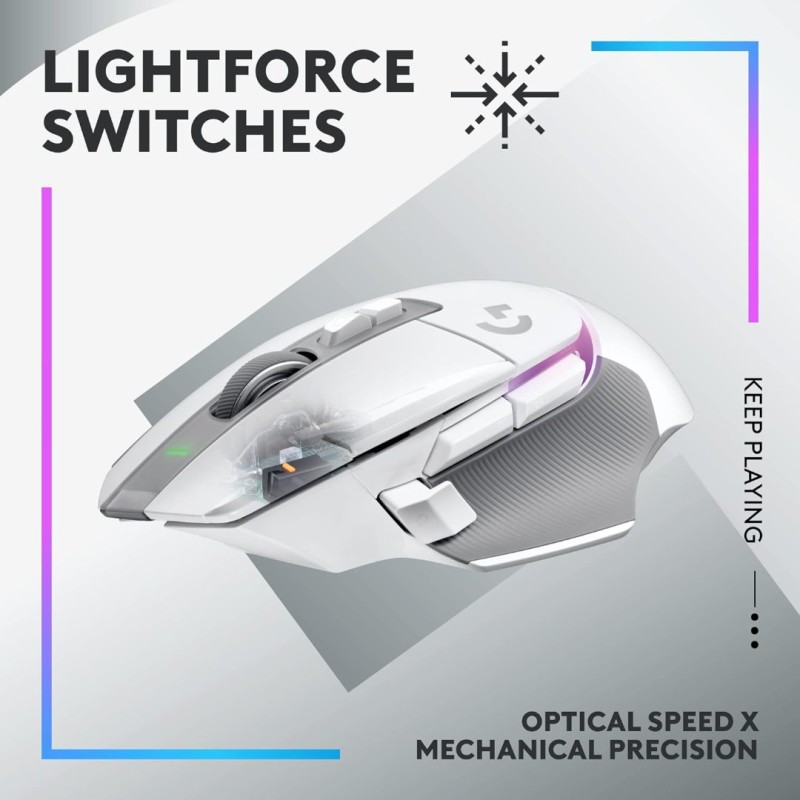 Logitech G502 X Plus White Wireless Gaming Mouse Logitech G502 X Plus White Wireless Gaming Mouse