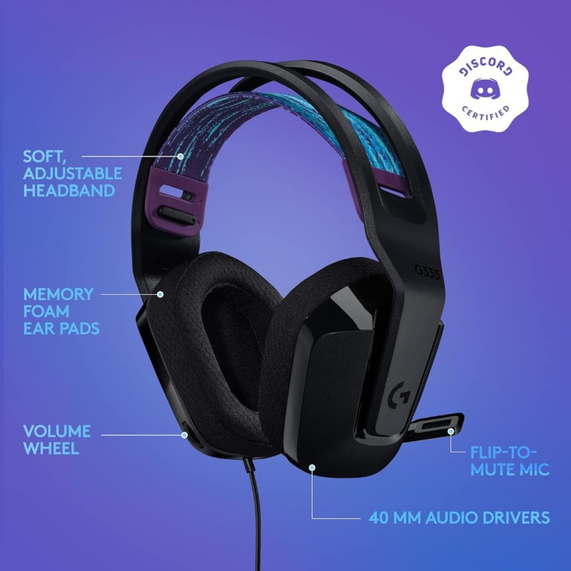 Logitech G335 White Wired Gaming Headset Logitech G335 White Wired Gaming Headset