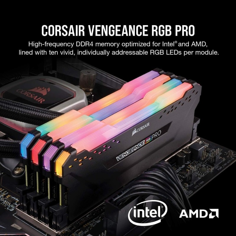 Corsair VENGEANCE RGB PRO DDR4 32GB (2x16GB) 3200MHz Corsair VENGEANCE RGB PRO DDR4 32GB (2x16GB) 3200MHz