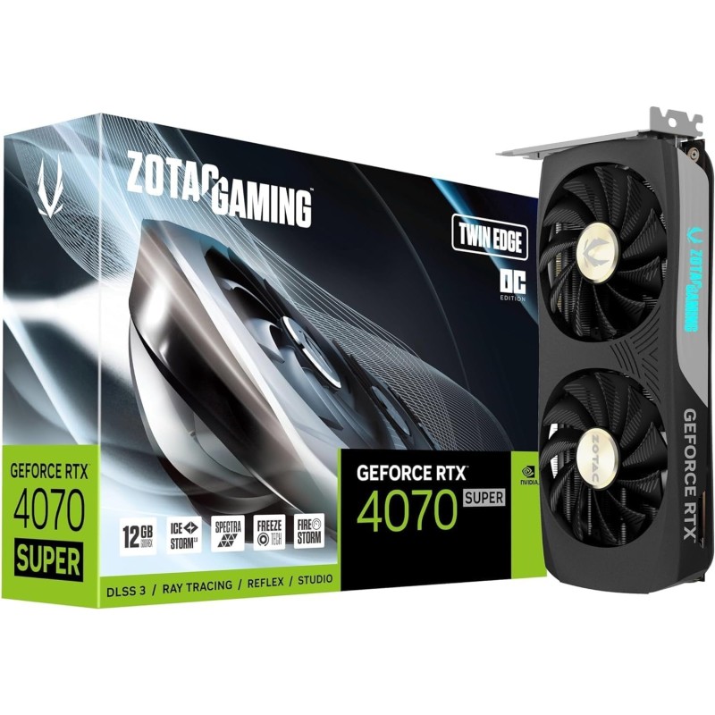 ZOTAC Gaming Nvidia GeForce RTX 4070 SUPER Twin Edge 12GB GDDR6X ZOTAC Gaming Nvidia GeForce RTX 4070 SUPER Twin Edge 12GB GDDR6X