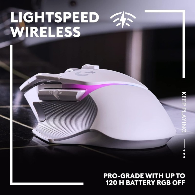 Logitech G502 X Plus White Wireless Gaming Mouse Logitech G502 X Plus White Wireless Gaming Mouse