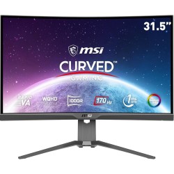 MSI MAG325CQRF QD, 31.5" Gaming Monitor, 2560 x 1440 (QHD) Rapid VA with Quantum Dot, 1 ms, 170Hz