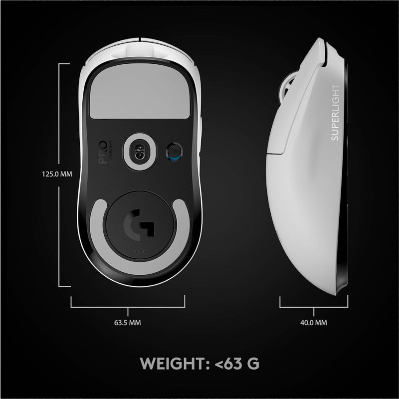 Logitech Pro X Superlight White Wireless Gaming Mouse Logitech Pro X Superlight White Wireless Gaming Mouse