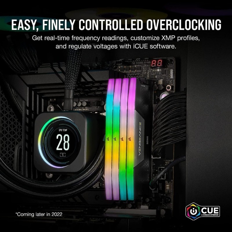 Corsair VENGEANCE RGB DDR5 RAM 32GB (2x16GB) 6000MHz CL36 Corsair VENGEANCE RGB DDR5 RAM 32GB (2x16GB) 6000MHz CL36