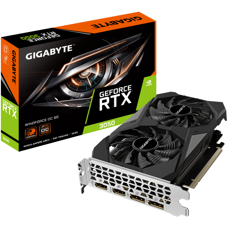 Gigabyte RTX 3050 WINDFORCE OC 6G V2 Gigabyte RTX 3050 WINDFORCE OC 6G V2