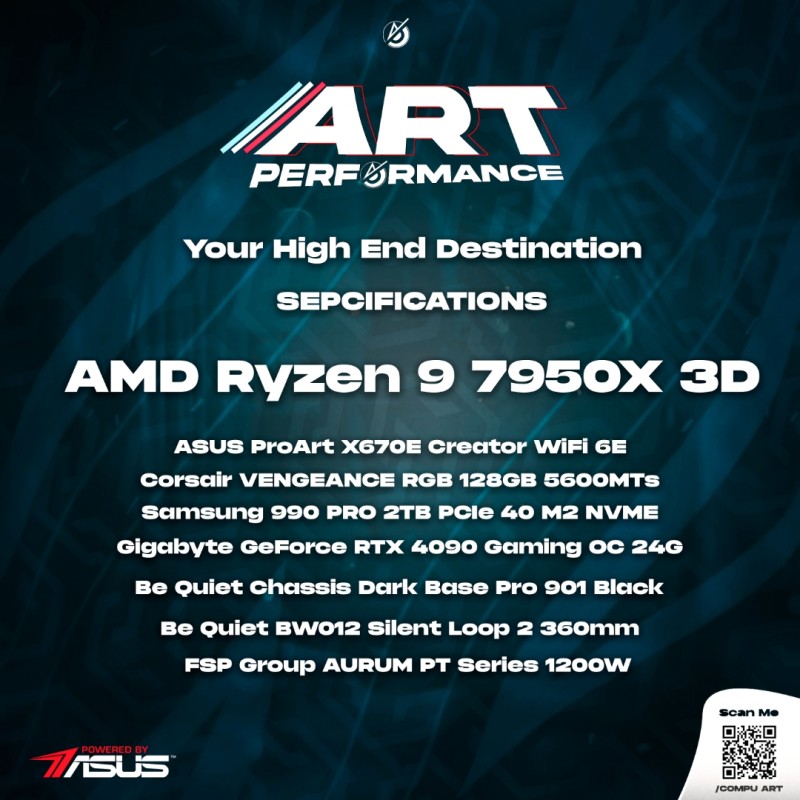 ART Performance R9 7950X 3D / RTX 4090 ART Performance R9 7950X 3D / RTX 4090