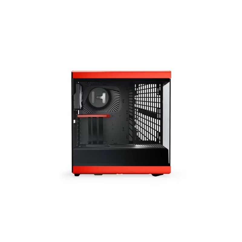 HYTE Y40 Red and Black with 2 Fans and Gen 4.0 Riser Cable HYTE Y40 Red and Black with 2 Fans and Gen 4.0 Riser Cable