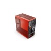 HYTE Y40 Red and Black with 2 Fans and Gen 4.0 Riser Cable