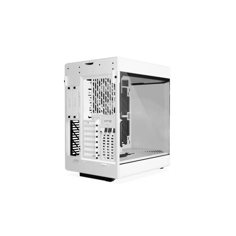 HYTE Y60 with 3 Fans with Gen 4.0 Riser Cable All white HYTE Y60 with 3 Fans with Gen 4.0 Riser Cable All white